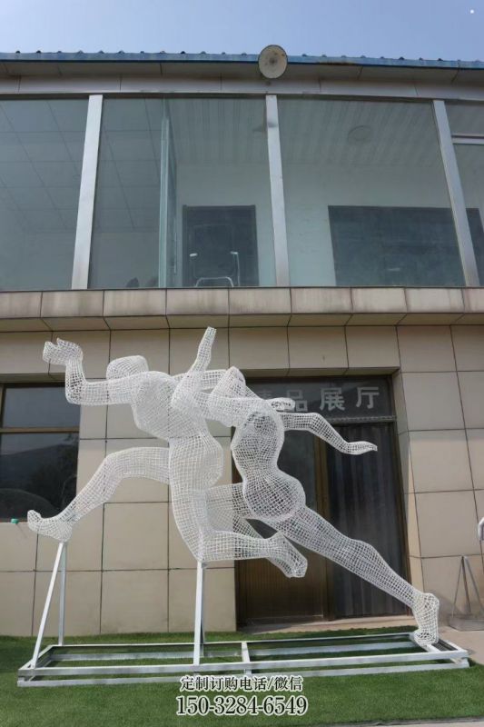 金属镂空体育雕塑通用，城市雕塑，铁艺人物雕塑指用