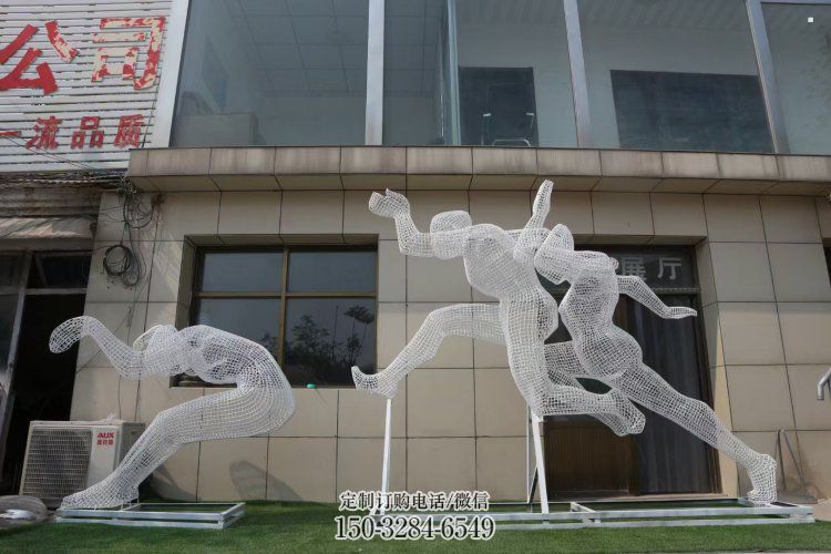 镂空体育雕塑常用,公园小品,铁艺运动人物雕塑生产商 镂空体育雕塑常用,公园小品,铁艺运动人物雕塑生产商